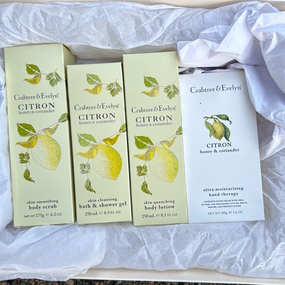 Crabtree & Evelyn Citron Set-Boxed-Old Stock